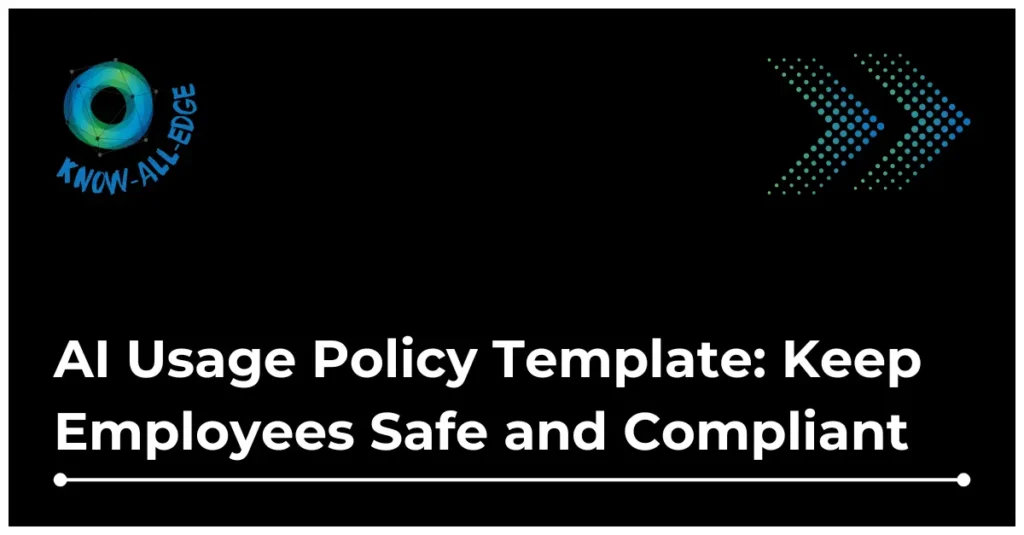 AI usage policy template