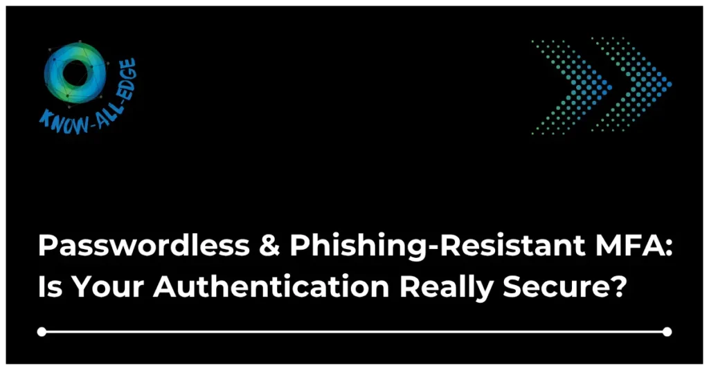 Passwordless phishing-resistant MFA login concept